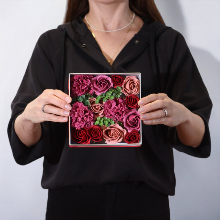 Square Box Gift Set - Vintage Roses - Ditzy Petunia