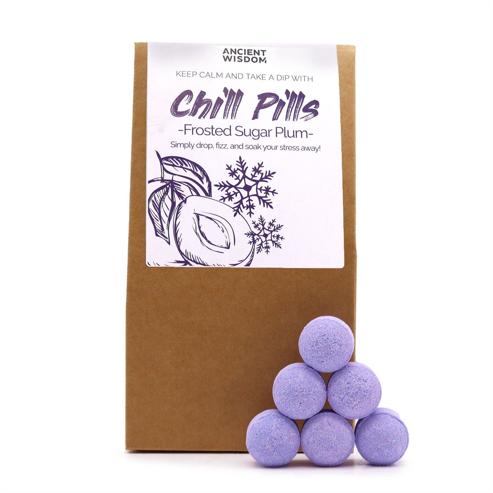 Chill Pills Gift Pack 350g - Frosted Sugar Plum - Ditzy Petunia