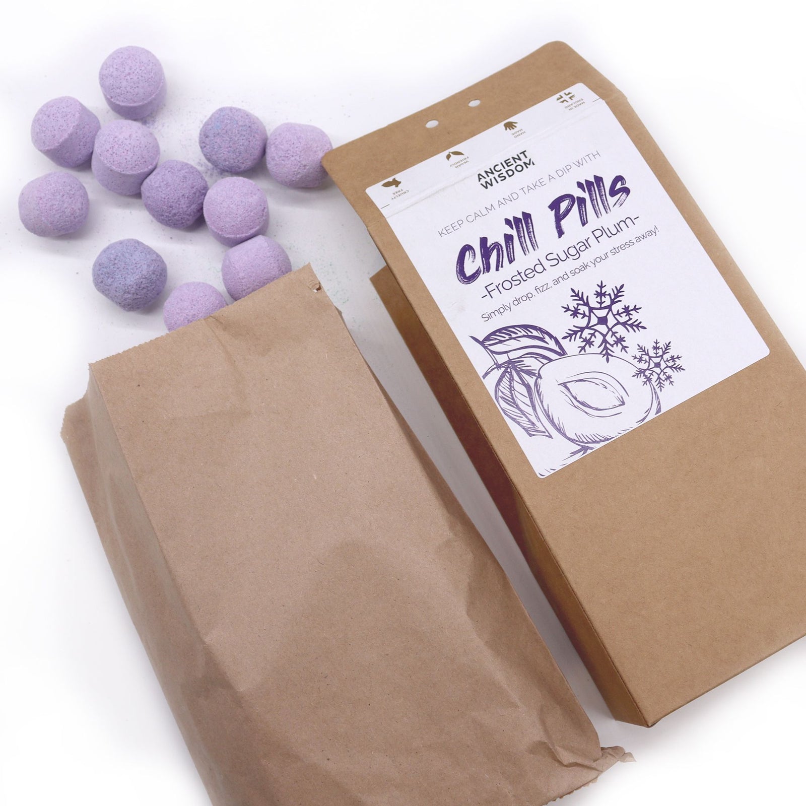Chill Pills Gift Pack 350g - Frosted Sugar Plum - Ditzy Petunia