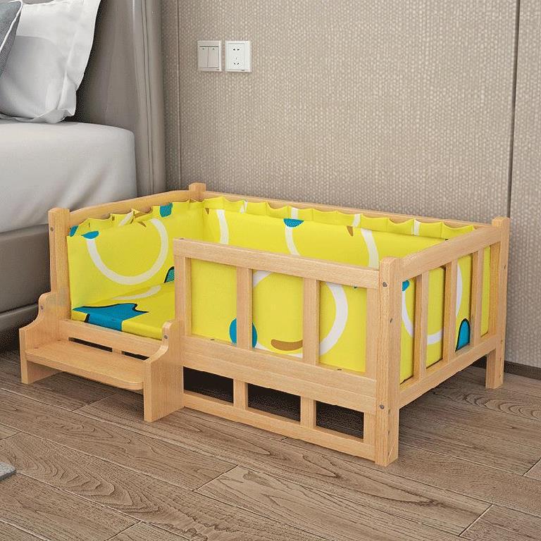 Bed Summer Wooden Wooden Bed Pet Dog Bed - Ditzy Petunia