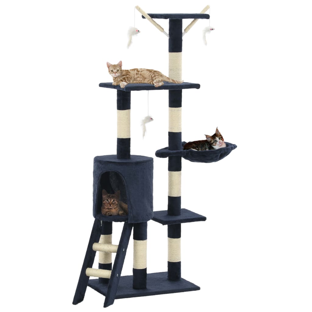 Cat Scratching Post with Sisal Posts 138 cm   Cat Scratching Post - Ditzy Petunia