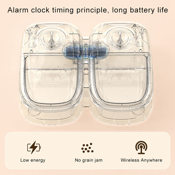 Automatic Stainless Steel  Pet Feeder Smart Food Dispenser For Cats/Dogs - Timer