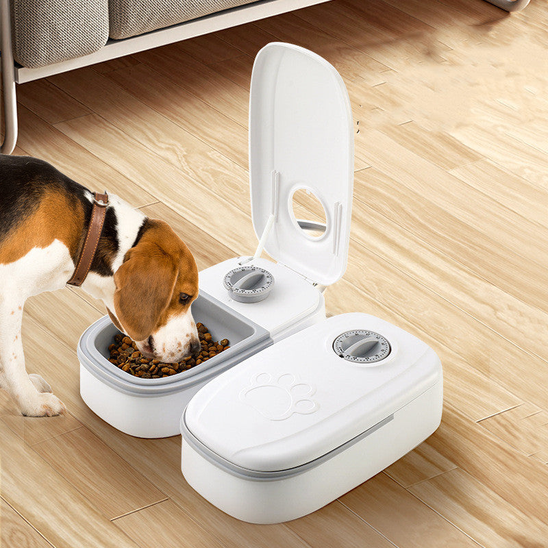 Automatic Stainless Steel  Pet Feeder Smart Food Dispenser For Cats/Dogs - Timer